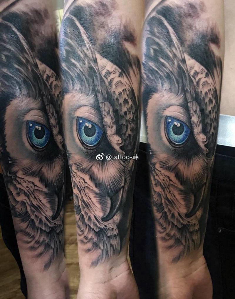 猫头鹰纹身图片_