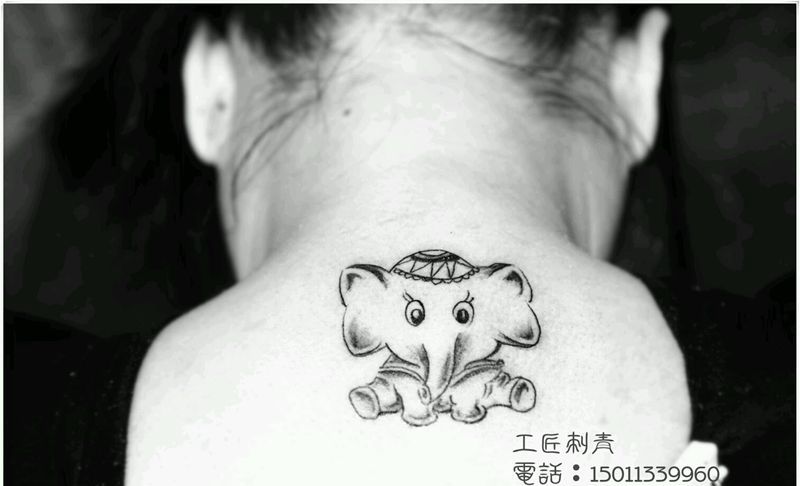 小象纹身图片_