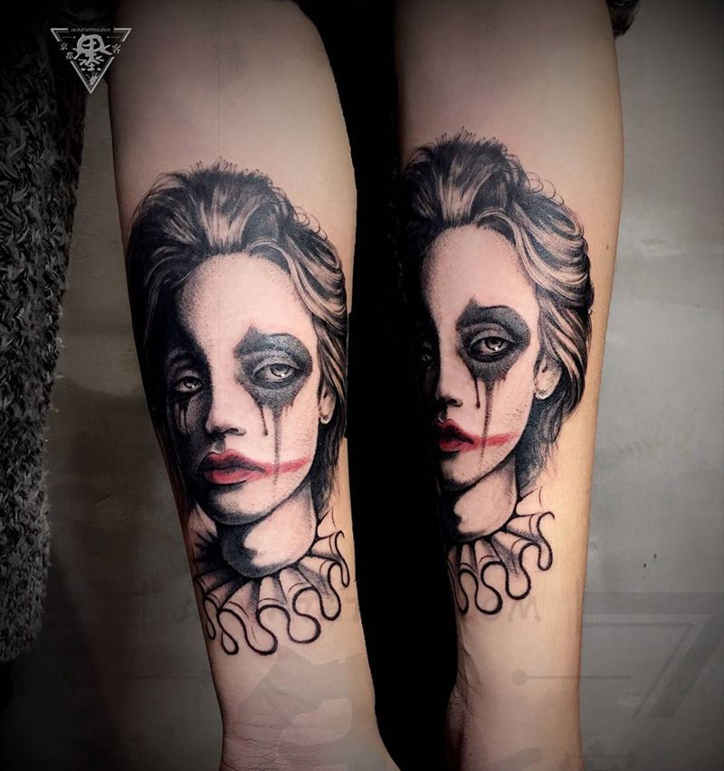 京都墨客刺青纹身图片_手臂欧美写实纹身图案