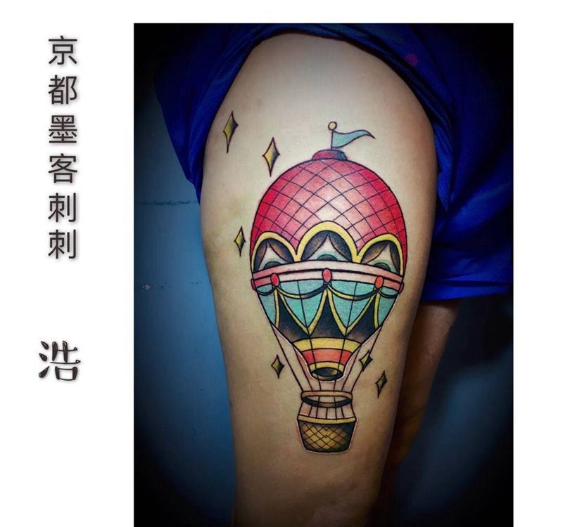 京都墨客刺青--浩纹身图片_腿部清新欧美纹身图案