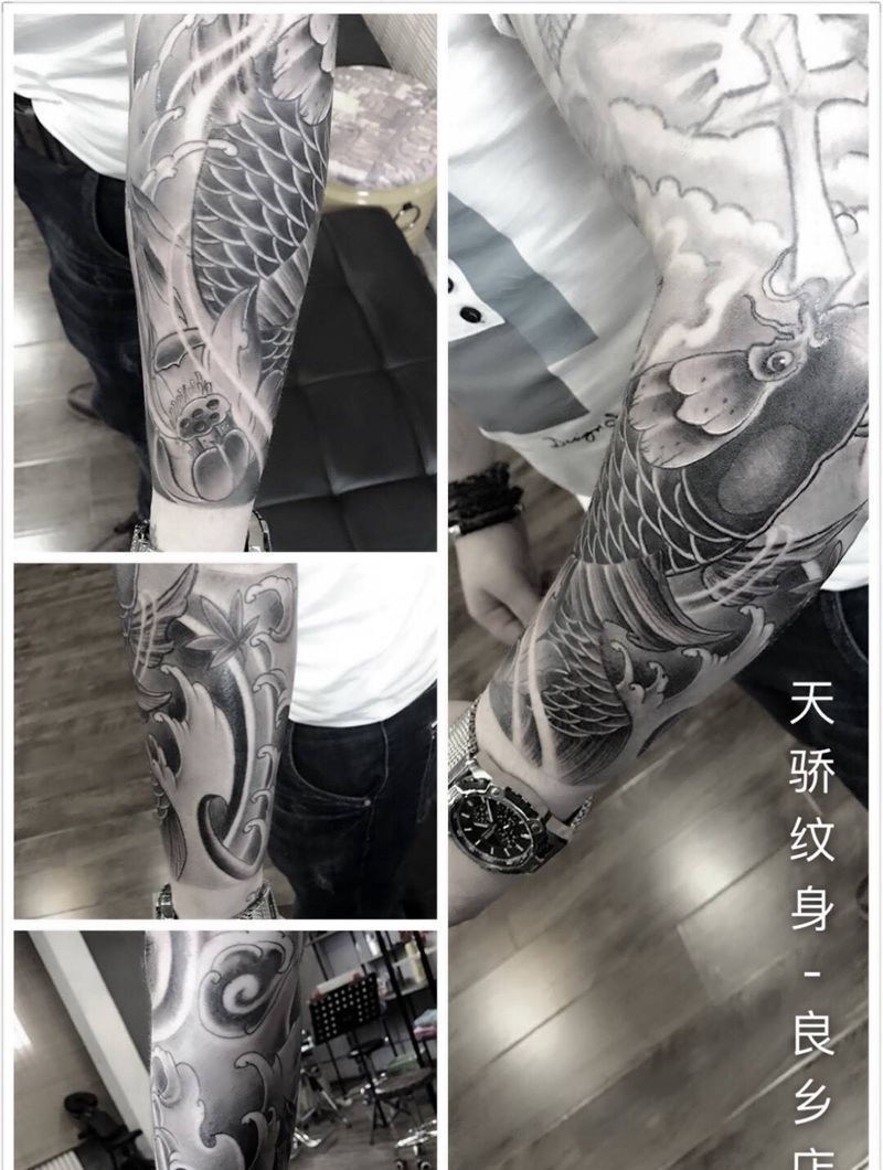 锦鲤纹身图片_