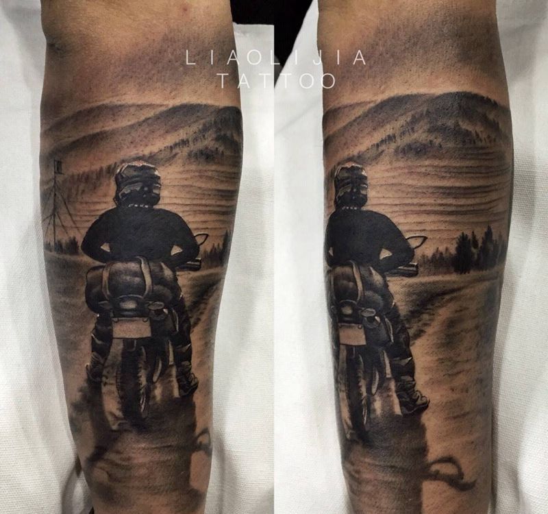 纪念纹身图片_成品手臂习俗欧美肖像写实原创人物纹身图案