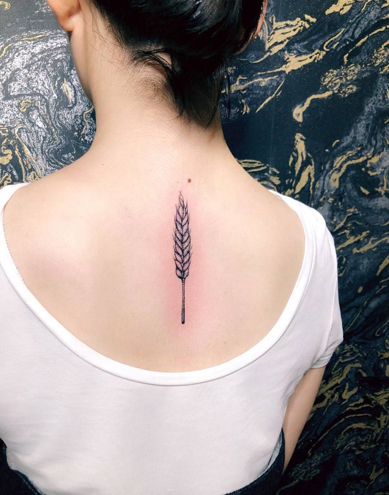 京都墨客刺青作品纹身图片_原创情侣植物清新脚部手部肩部背部成品手稿纹身图案