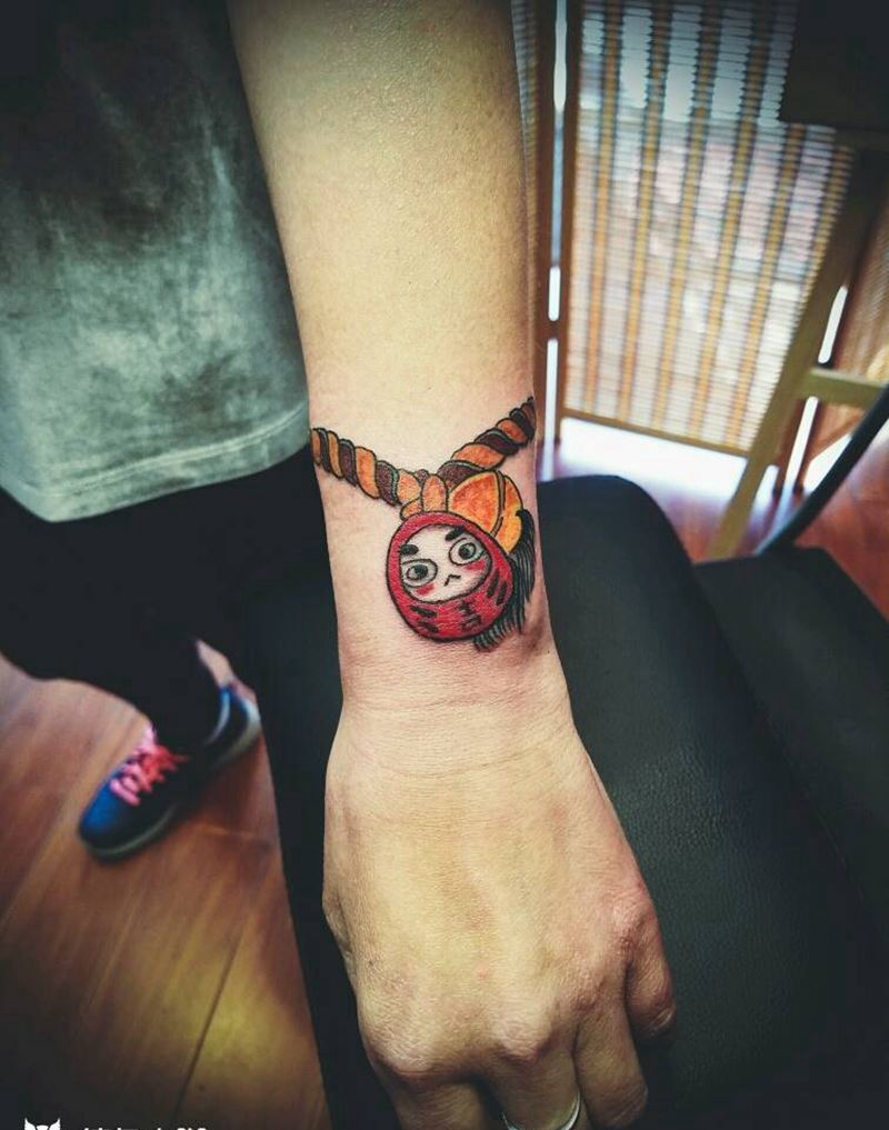 小手链一条！纹身图片_手臂传统清新原创成品纹身图案