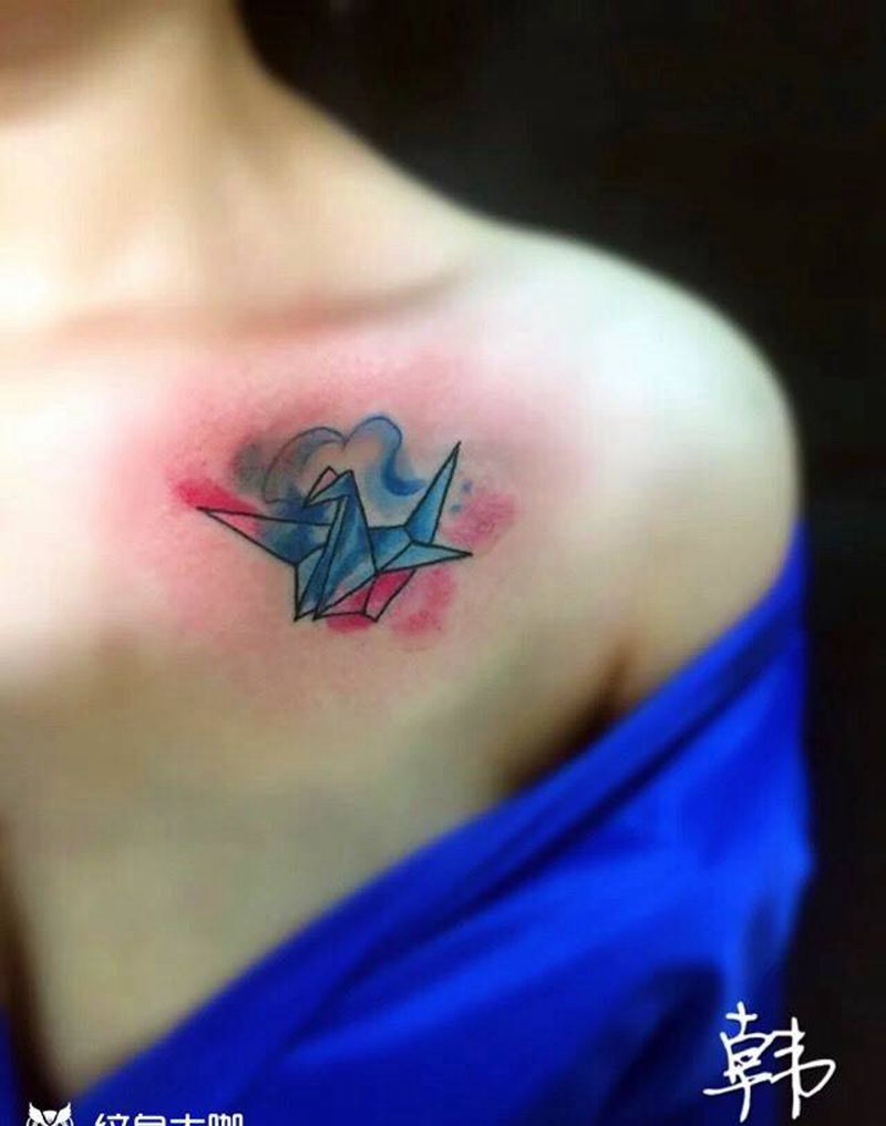 小鹤纹身图片_