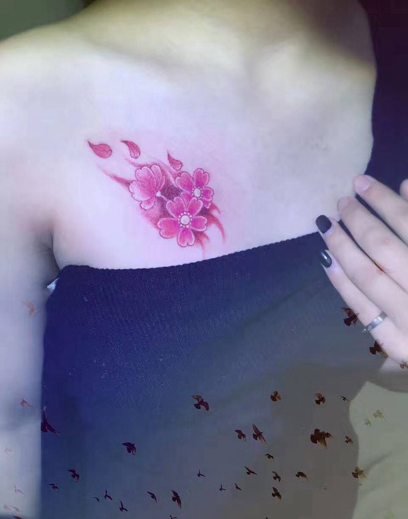 樱花纹身图片_