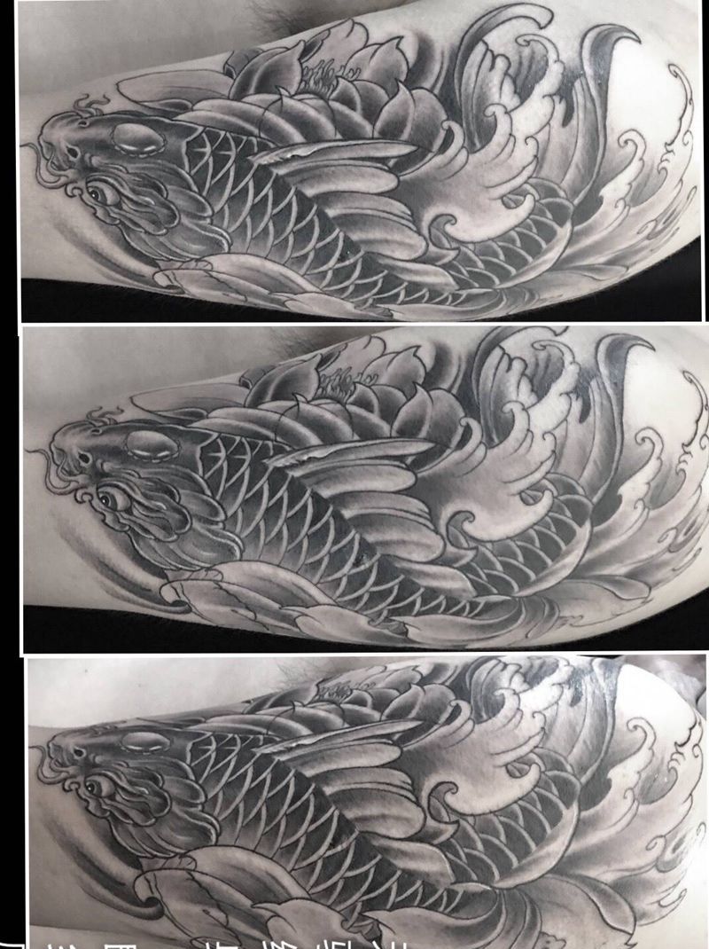 锦鲤纹身图片_