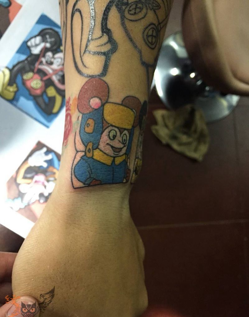 舒克舒克！贝塔贝塔！纹身图片_手稿插画手臂腹部国画欧美人物动物原创写实纹身图案