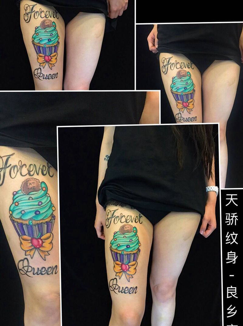 蛋糕纹身图片_