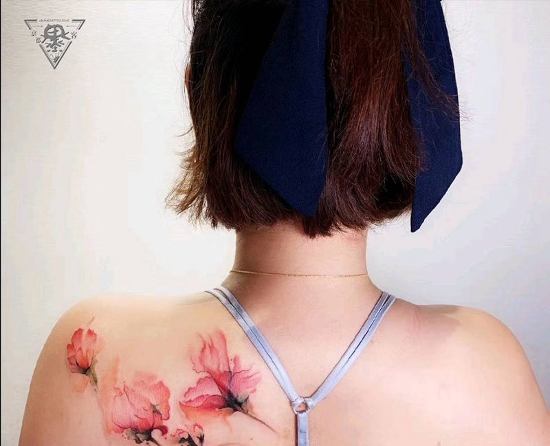 纹身/刺青纹身图片_手臂腿部水墨水彩纹身图案