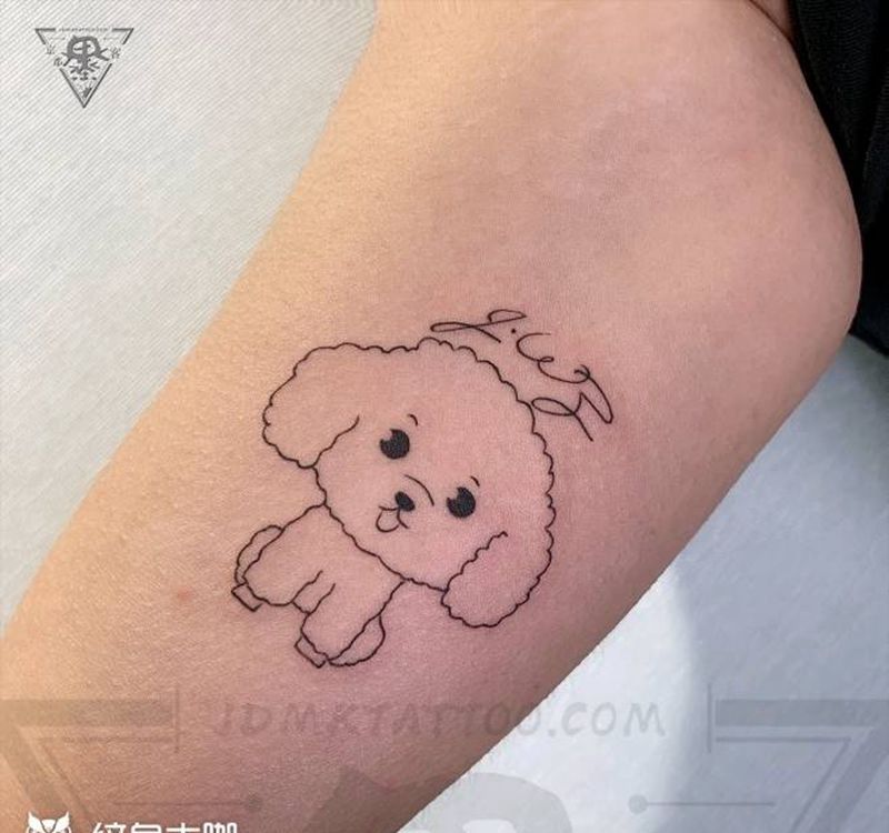 北京纹身/望京纹身/简笔画纹身图片_手臂几何简笔画纹身图案