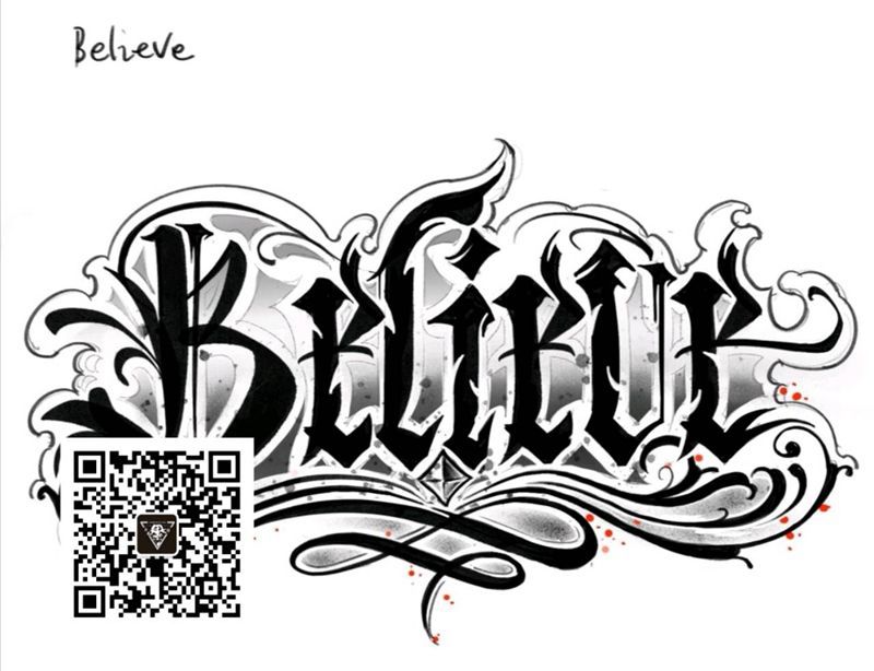 北京纹身/望京纹身/纹身手稿纹身图片_胸部手臂花体字纹身图案