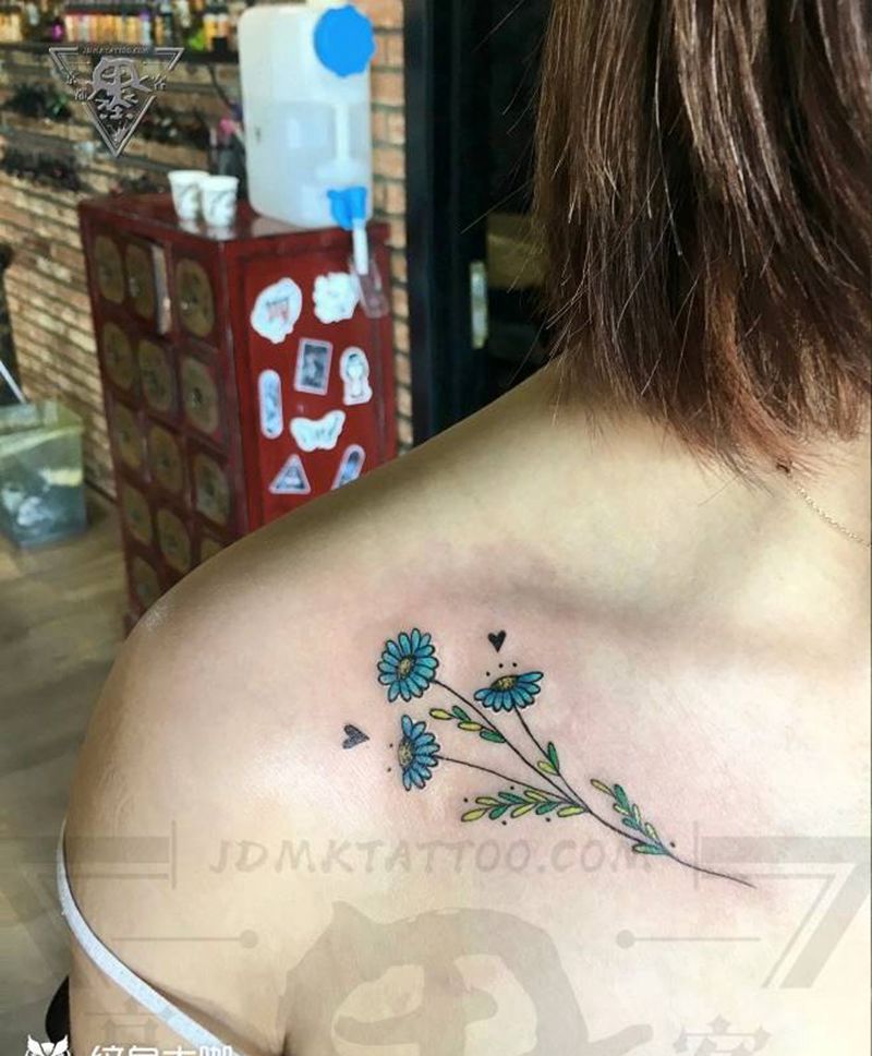 北京纹身/刺青/小清新/水彩纹身图片_胸部水彩纹身图案