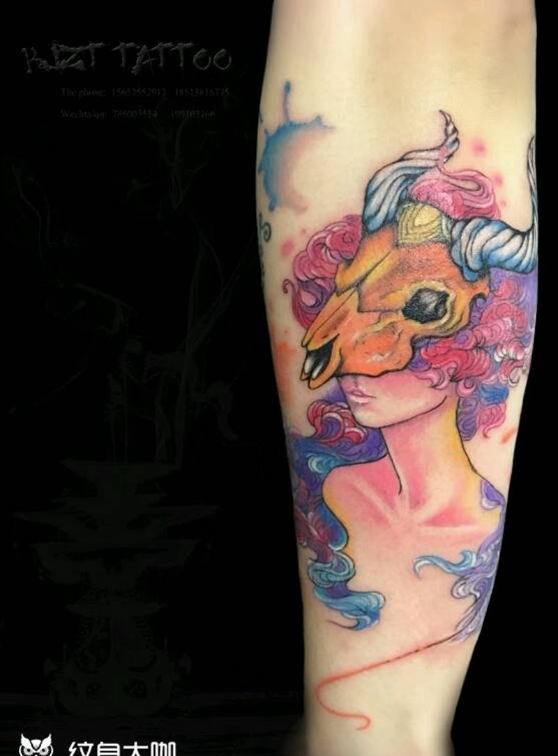 牛牛的小性感纹身图片_