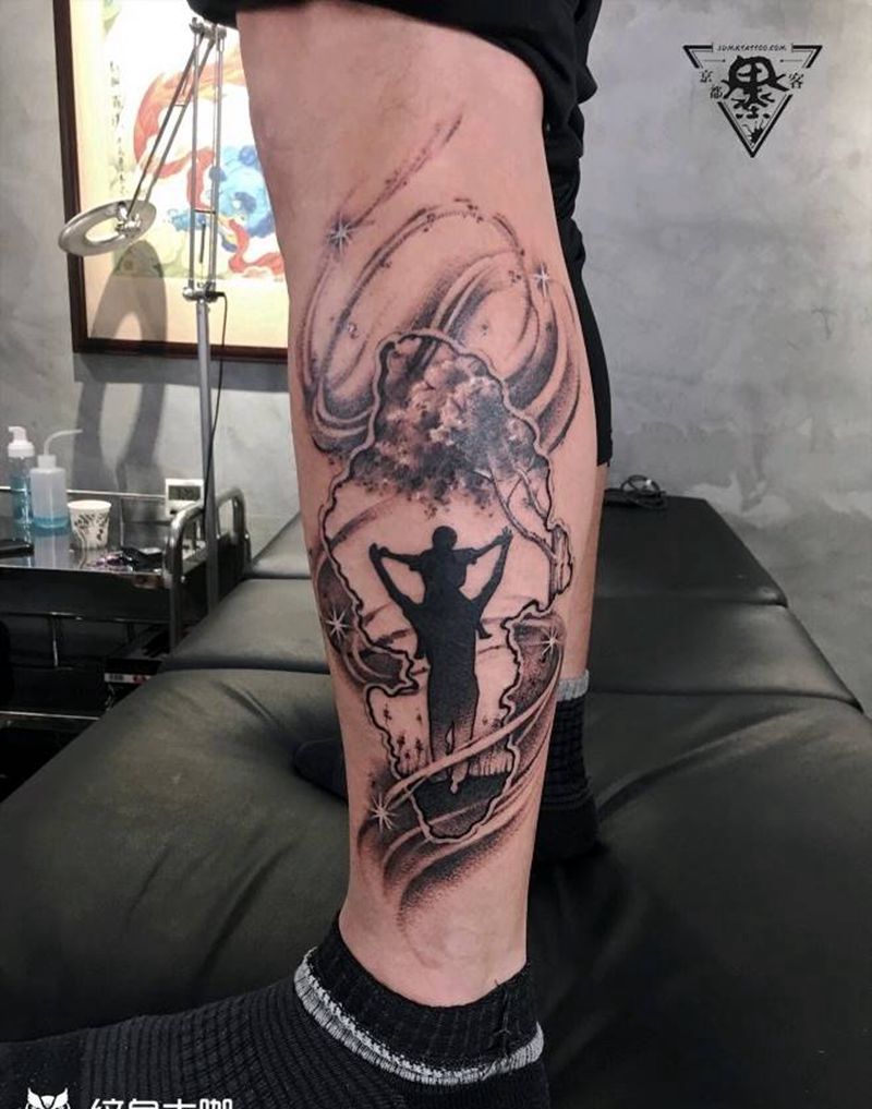 北京纹身/刺青纹身图片_腿部New School新传统欧美纹身图案
