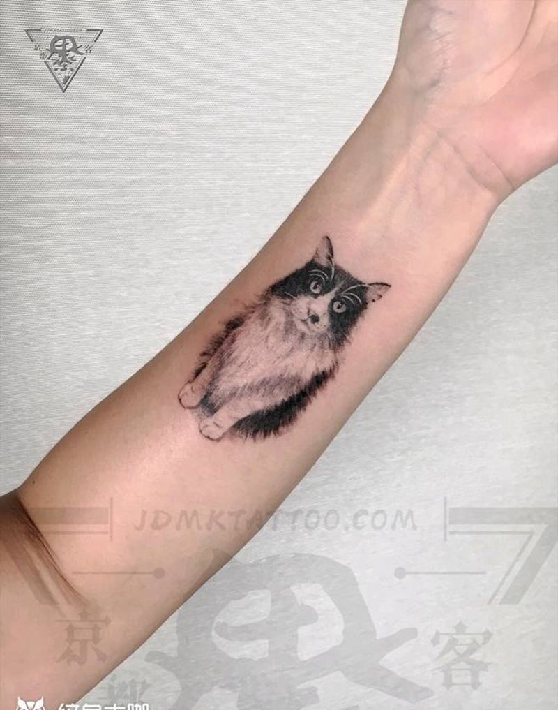 纹身/刺青/宠物纹身/宠物纹身图片_手臂欧美写实纹身图案