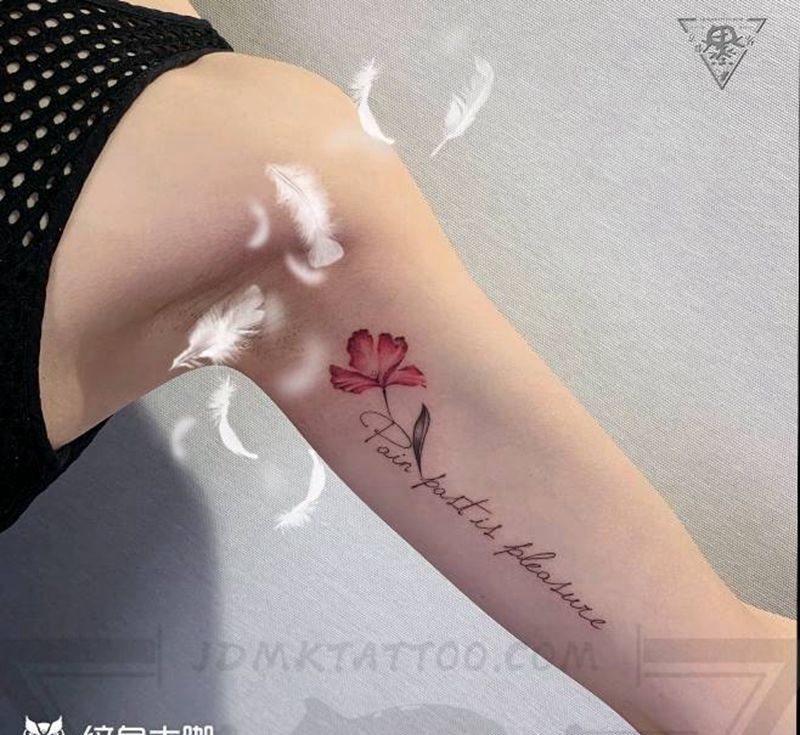 北京纹身/望京纹身/小清新纹身图片_手臂水彩纹身图案