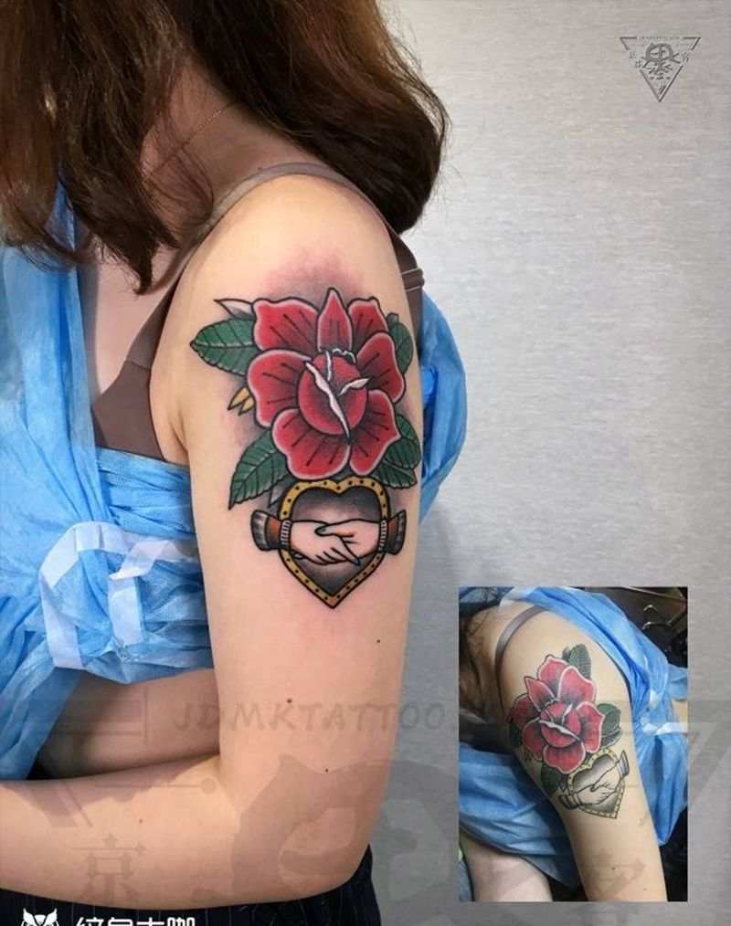 北京纹身/望京纹身/旧图修改纹身图片_手臂New School纹身图案