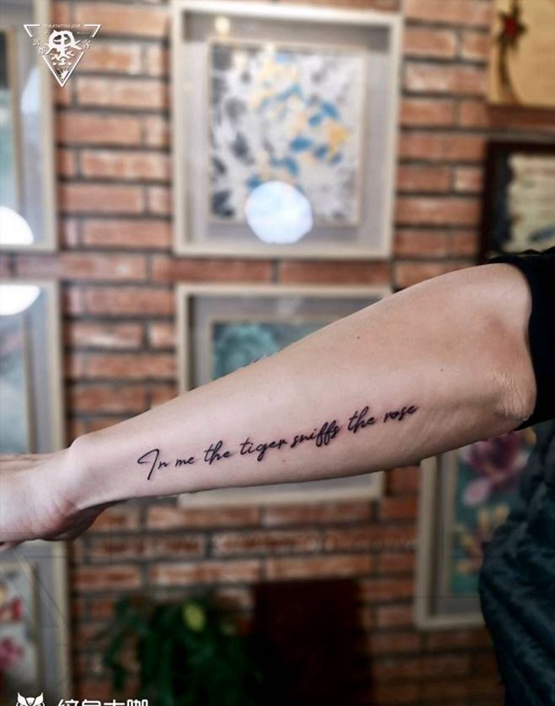 纹身/刺青/小清新/英文句子纹身图片_手臂小清新纹身图案