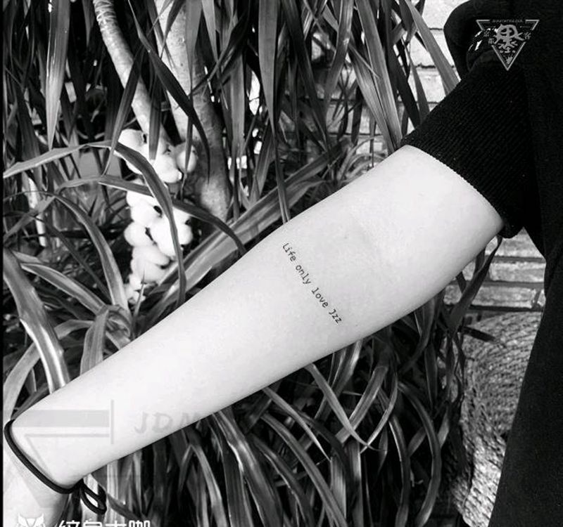 纹身/刺青/英文纹身纹身图片_手臂胸部英文 小清新纹身图案