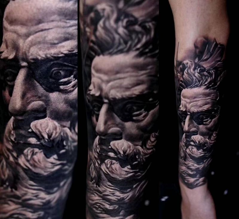 纹身/刺青/欧美写实纹身图片_手臂腿部欧美写实纹身图案