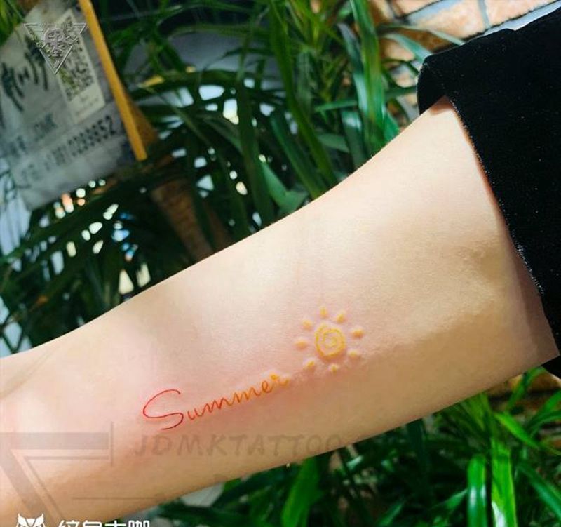 纹身/刺青/小清新/色彩纹身图片_手臂水彩纹身图案