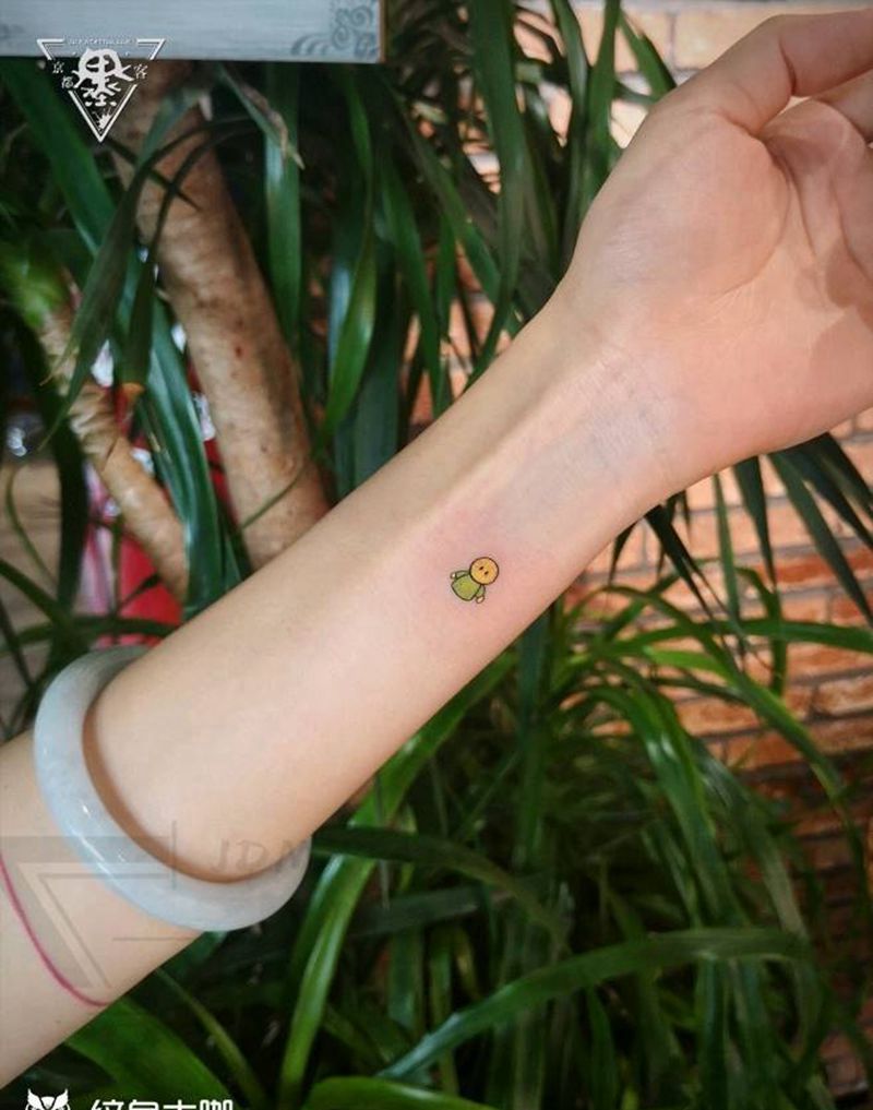 纹身/刺青/小清新/微信表情纹身图片_手臂水彩小清新纹身图案