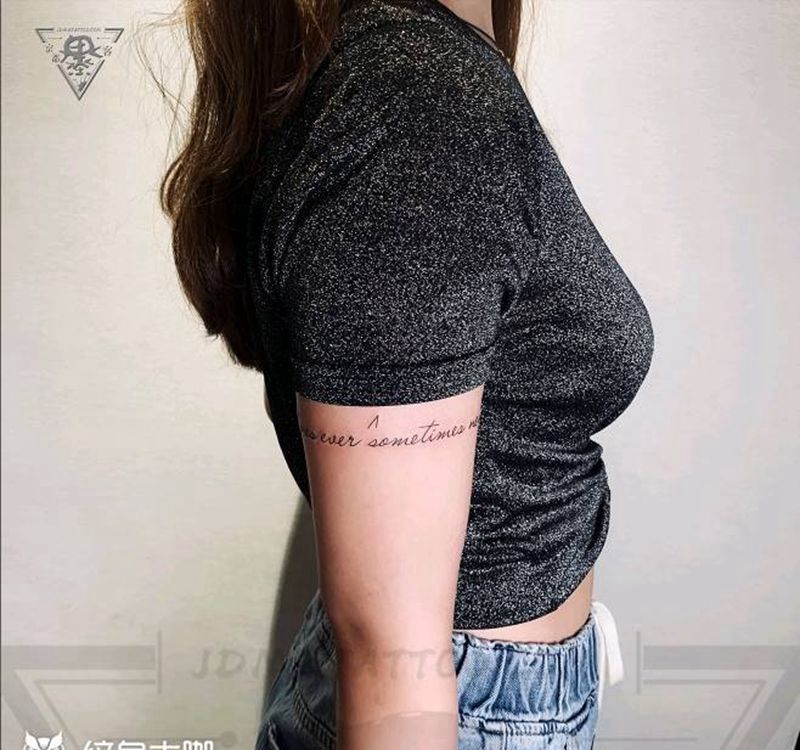 纹身/刺青/英文纹身图片_手臂小清新纹身图案