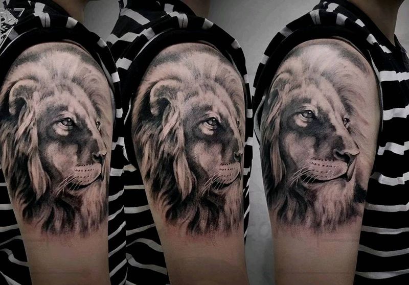 纹身/刺青纹身图片_手臂背部欧美写实新传统纹身图案