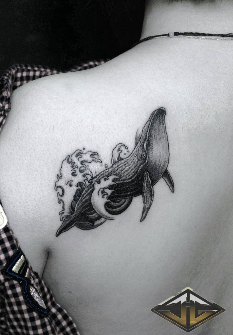 鲸鱼纹身图片_