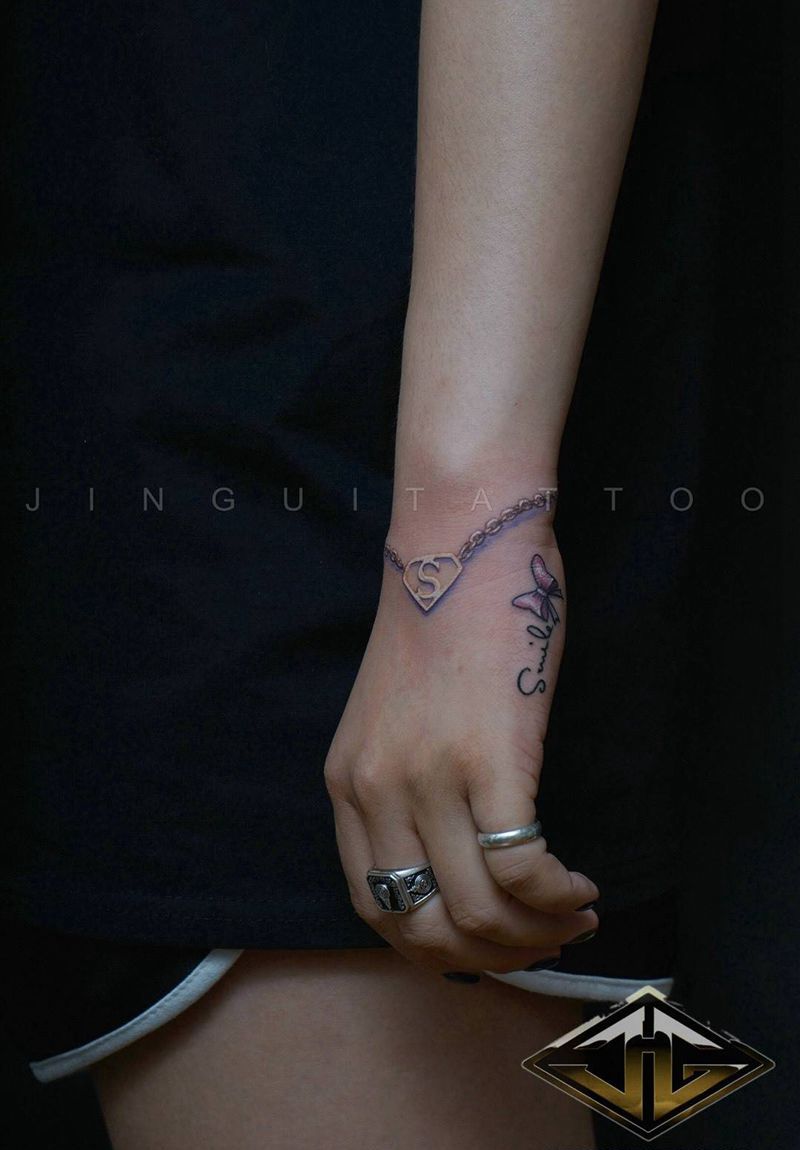 手链纹身图片_