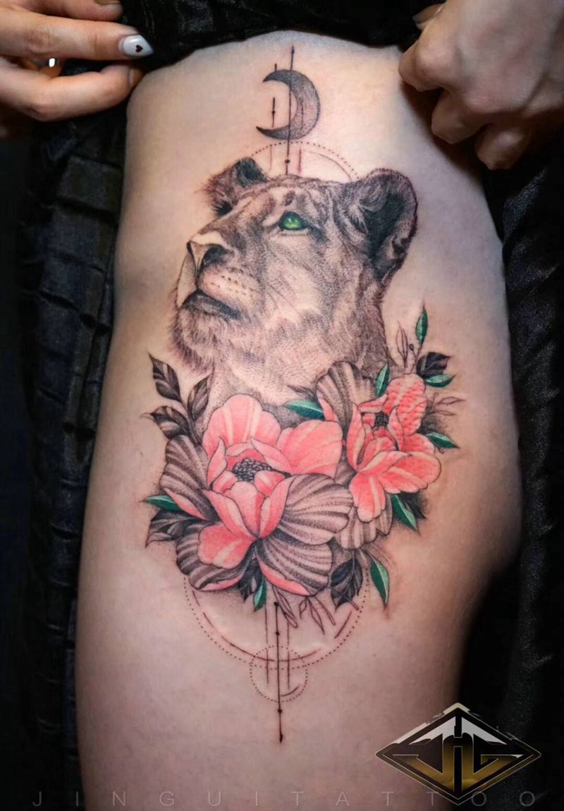 唯美纹身图片_金鬼纹身图案