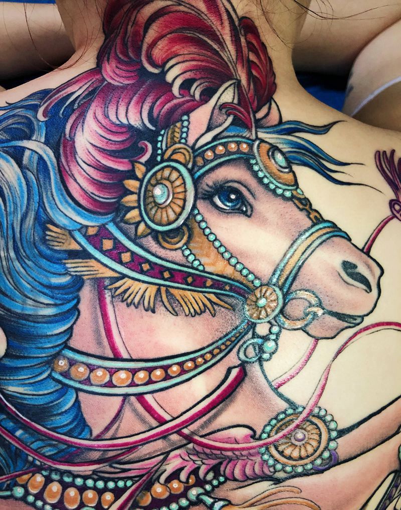 遮盖纹身图片_背部纹身图案