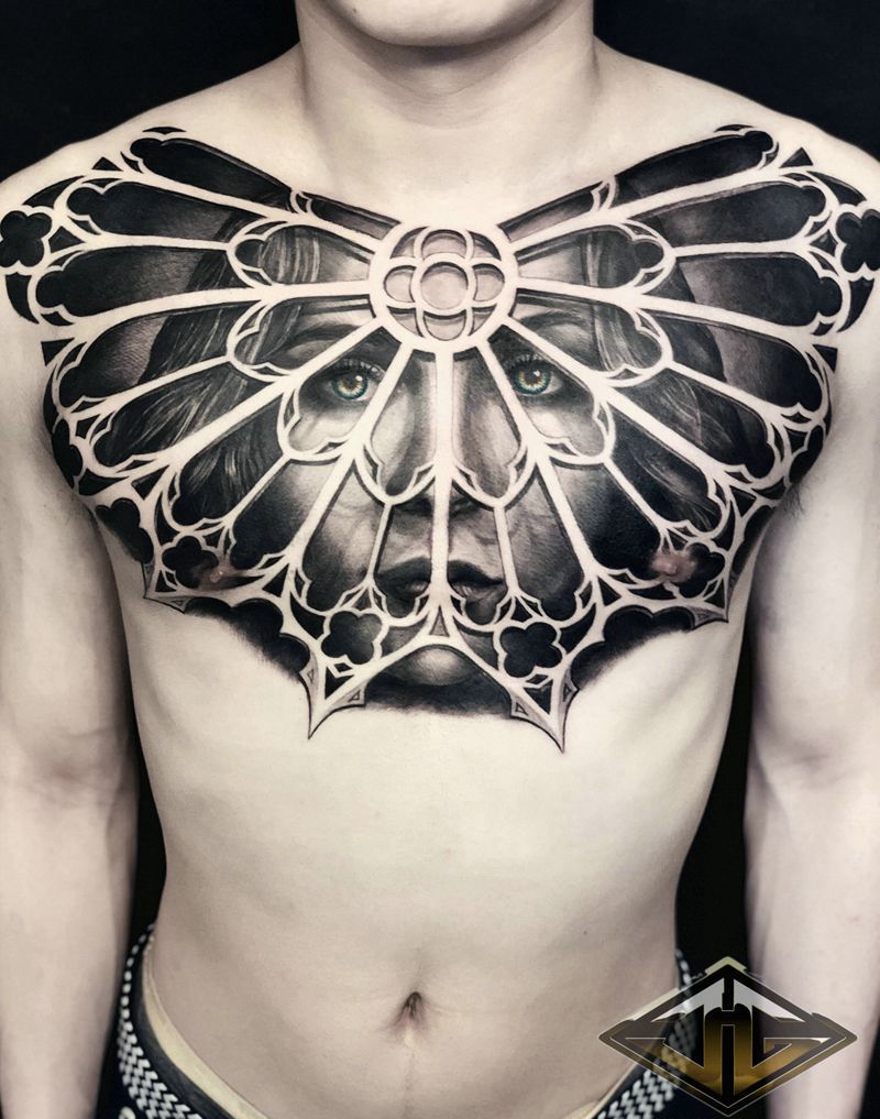 历时17个小时分两天完成 小伙纹身图片_金鬼纹身图案