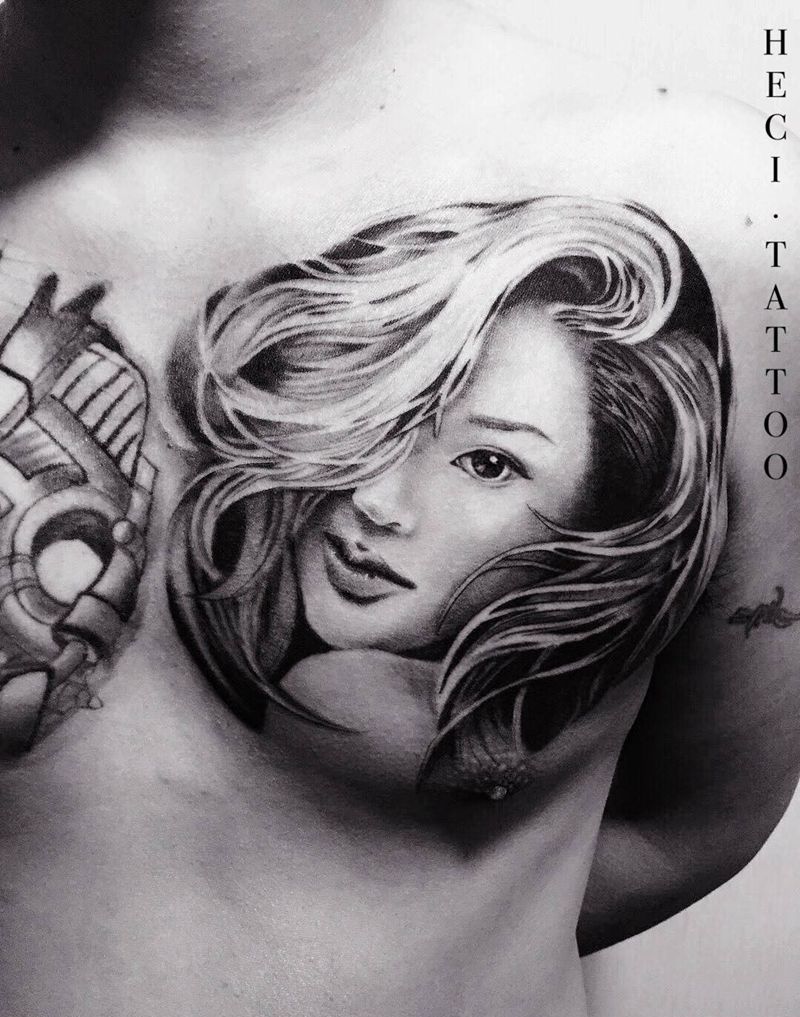 女朋友纹身图片_