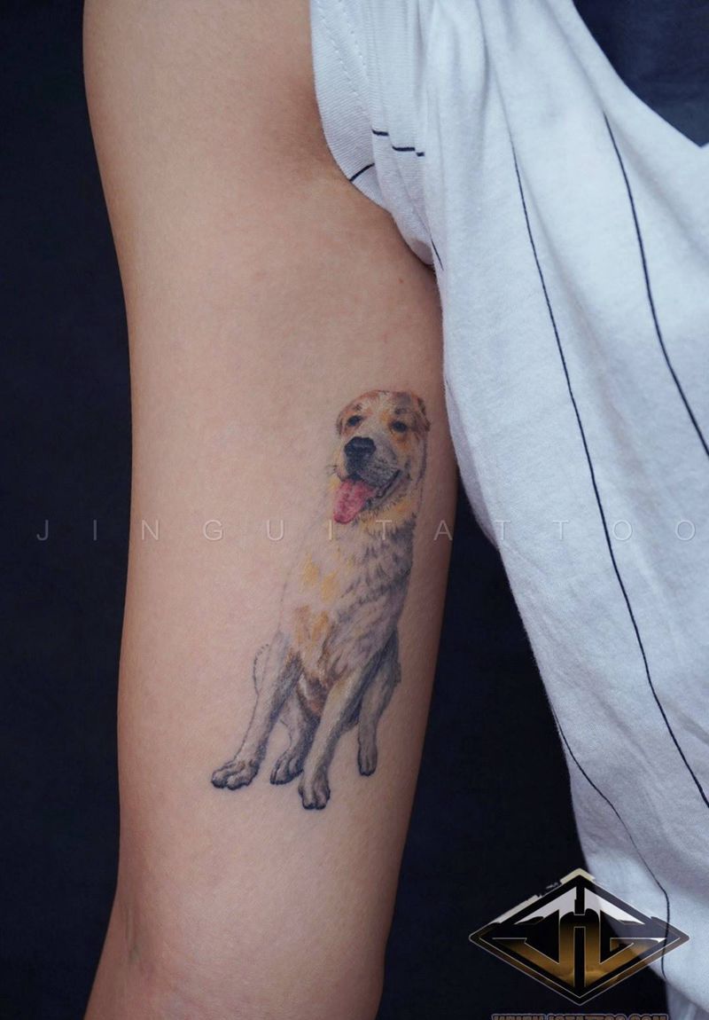 汪星人纹身图片_