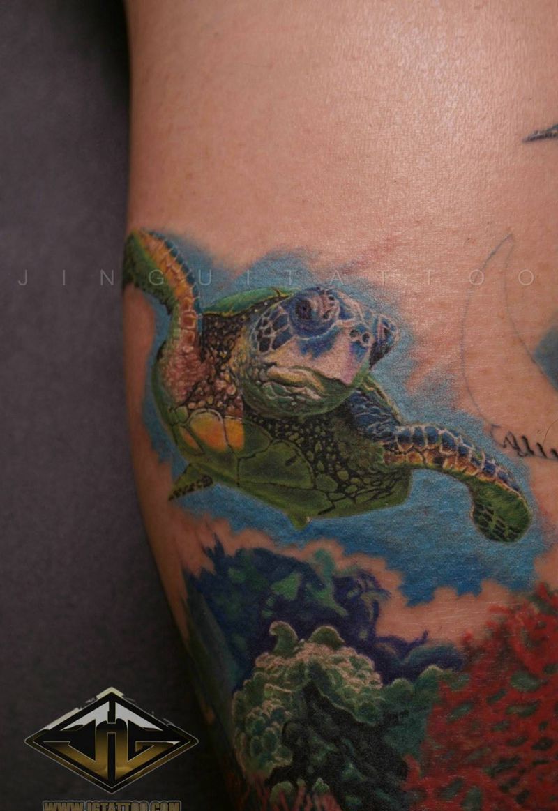 海龟纹身图片_