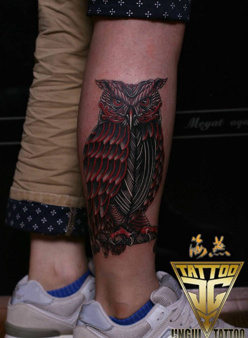 猫头鹰纹身图片_