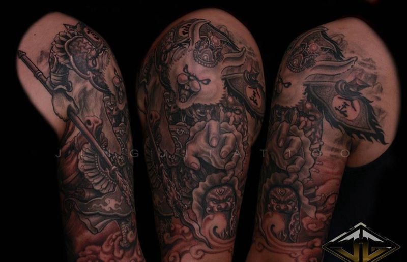 兔将军纹身图片_