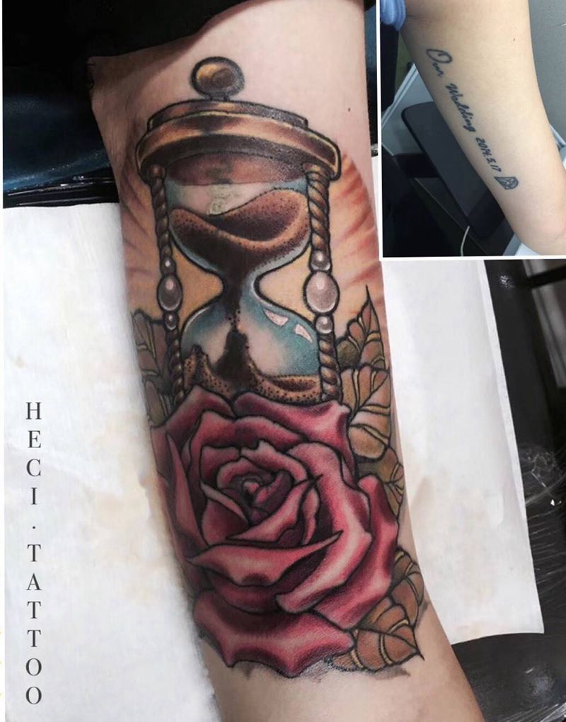 遮盖纹身图片_成品手臂欧美遮盖纹身图案