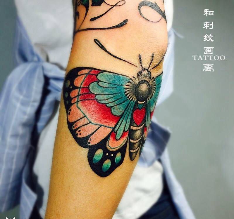 蝴蝶纹身图片_