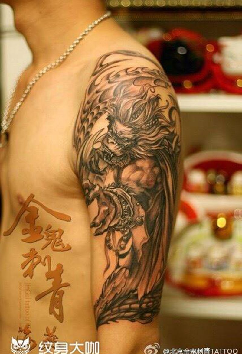大猿王纹身图片_