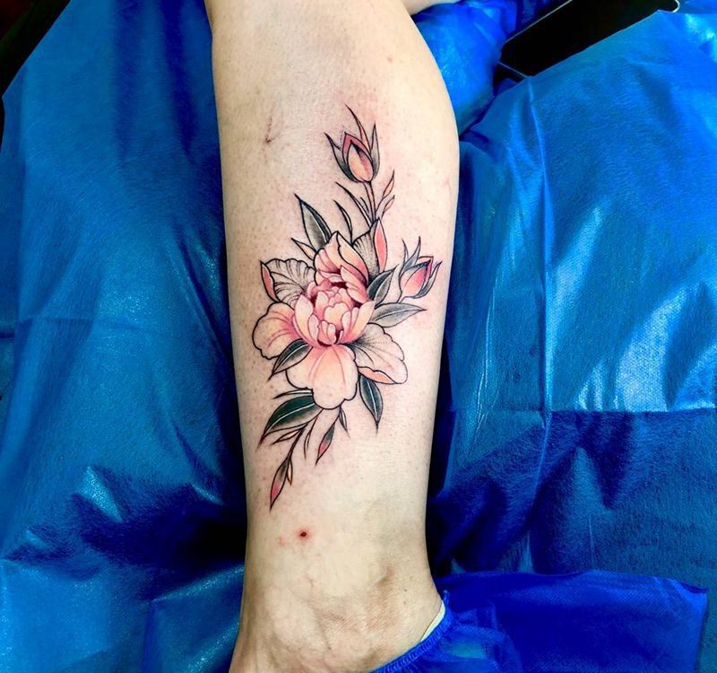 花纹身图片_成品纹身图案