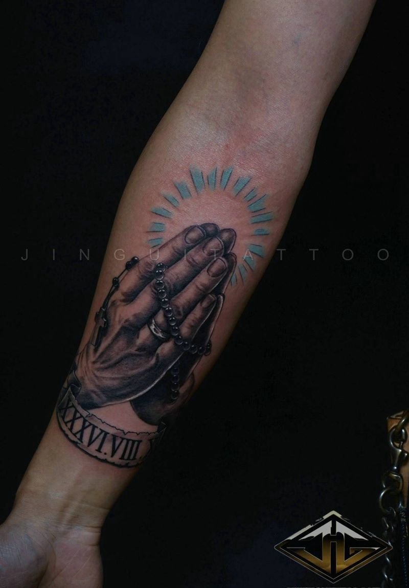 宝贝 愿你一生平安纹身图片_