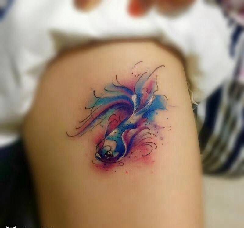 斗鱼纹身图片_
