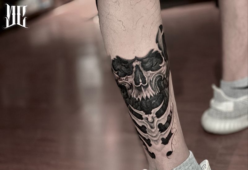 未完成纹身图片_欧美写实纹身图案