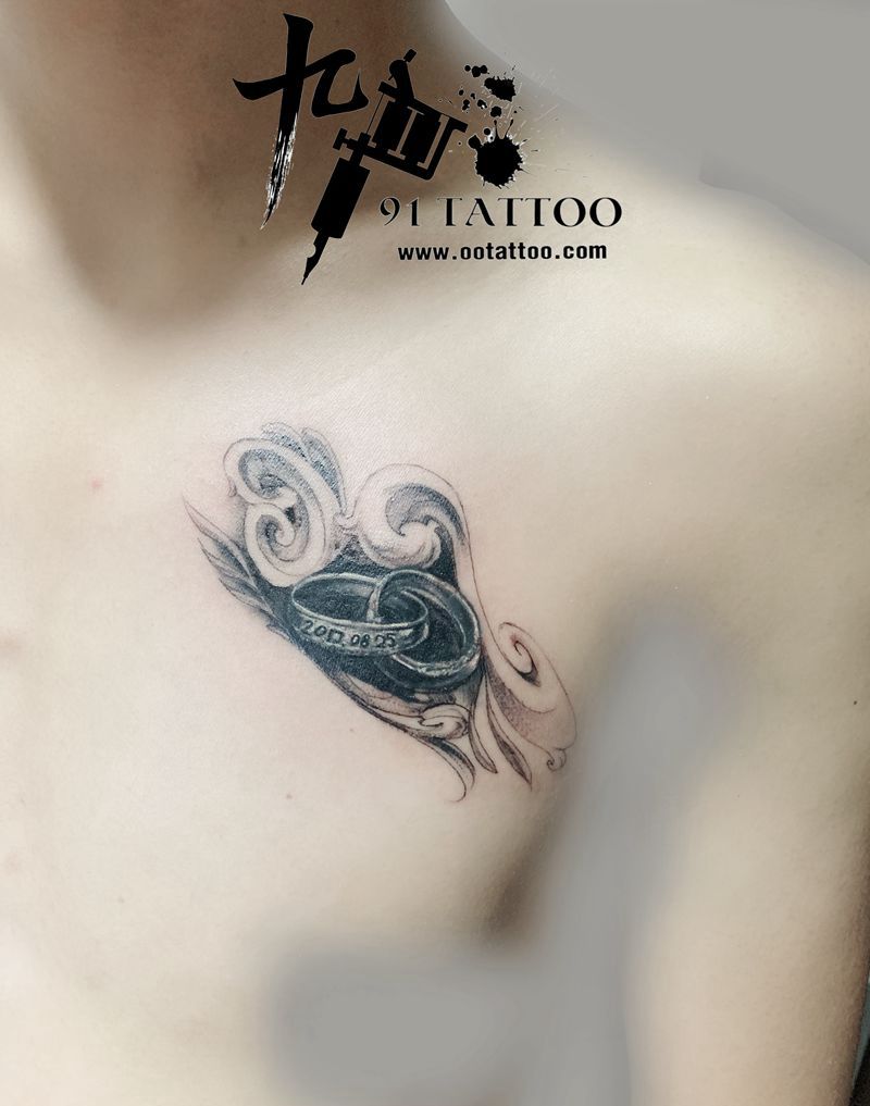 修改添加纹身图片_胸部欧美写实纹身图案