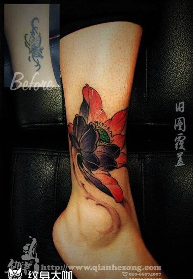 遮盖。纹身图片_