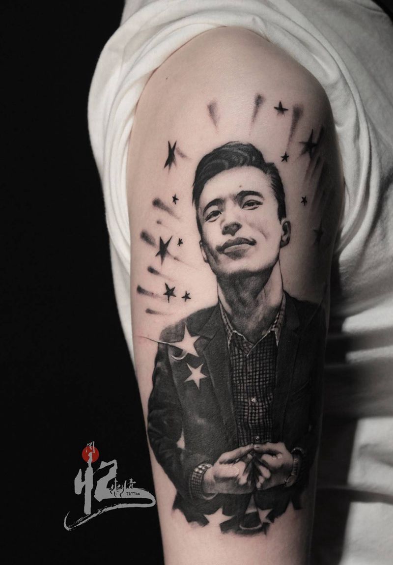 写实肖像纹身图片_