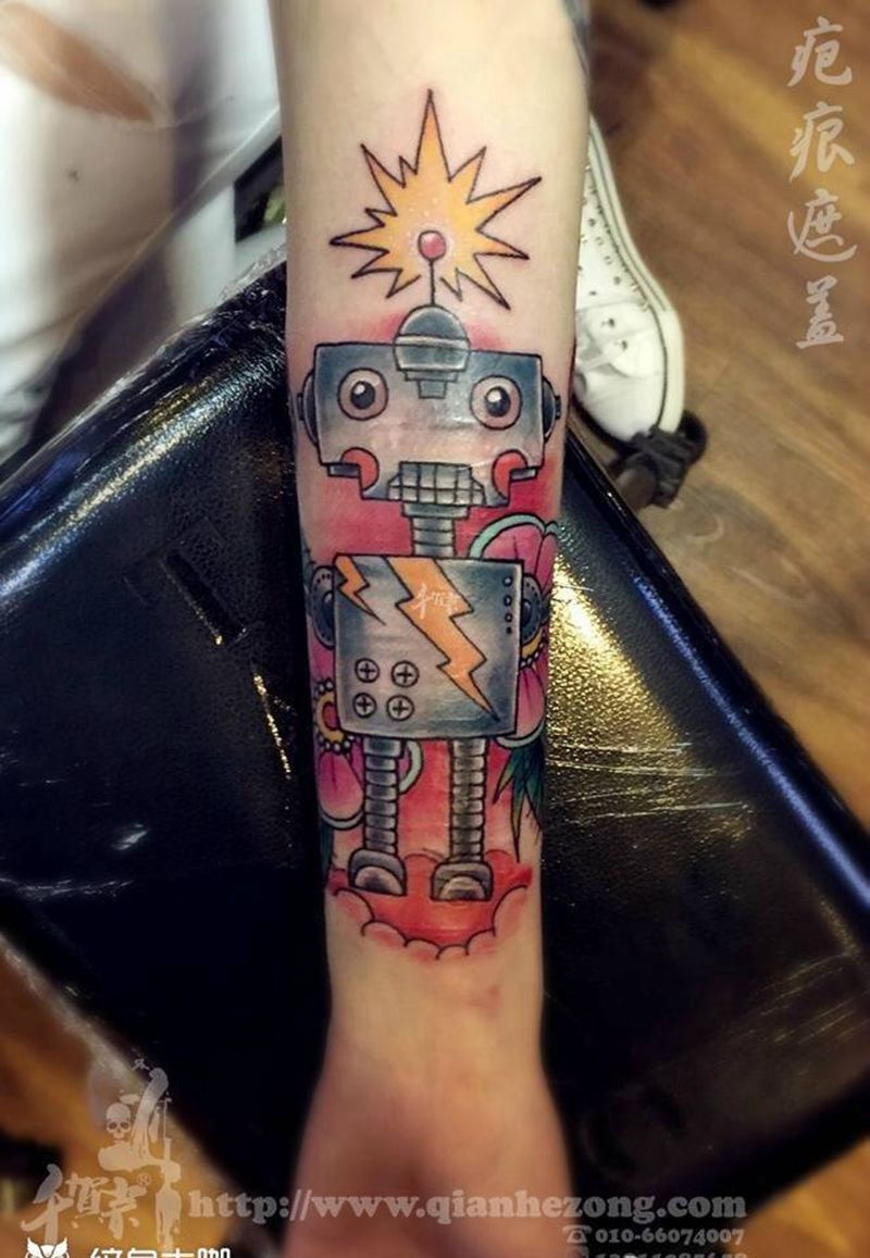 千贺宗谢天纹身图片_